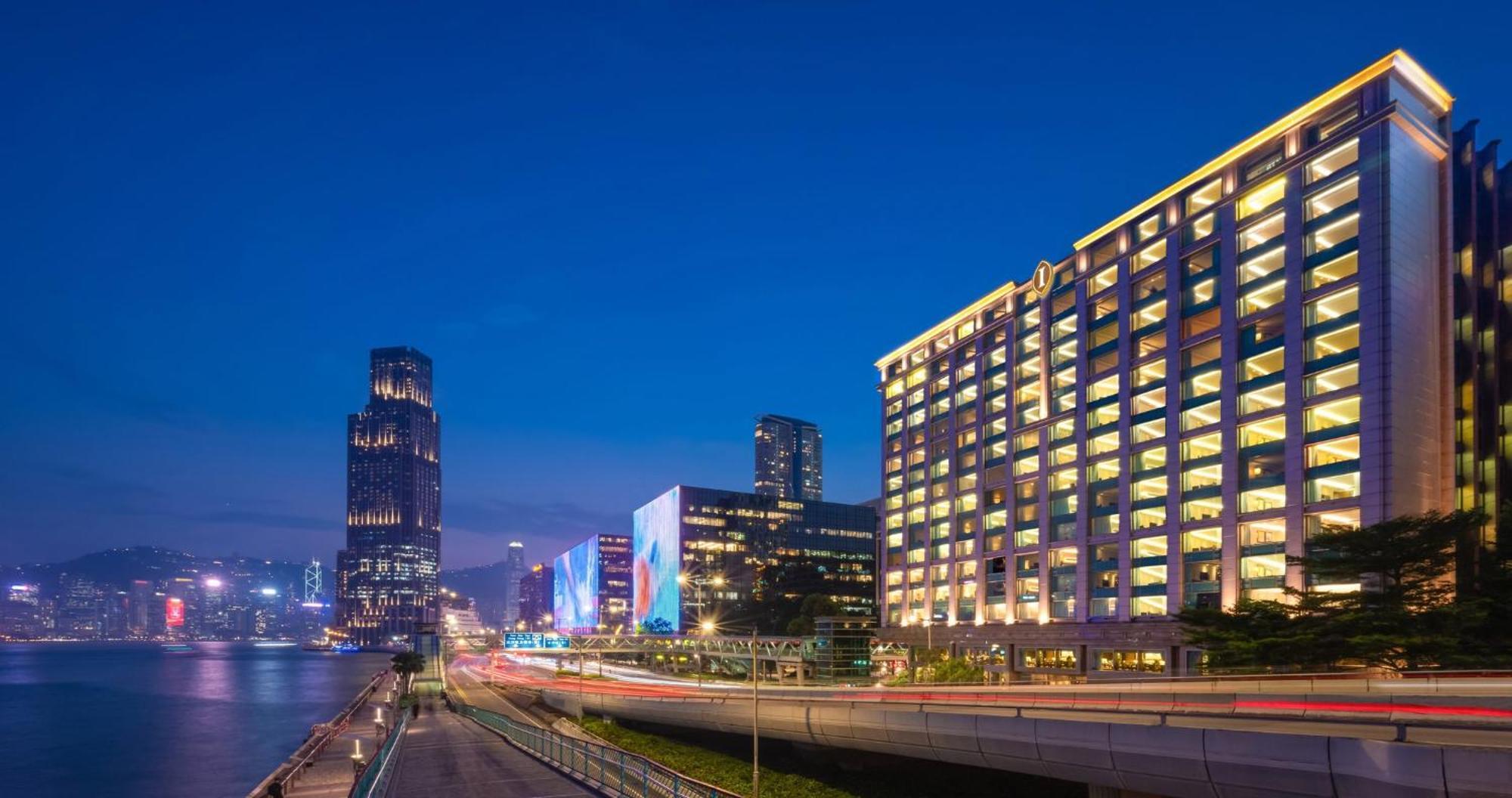 Intercontinental Grand Stanford Hong Kong By Ihg Hotel Kültér fotó View of the complex at night